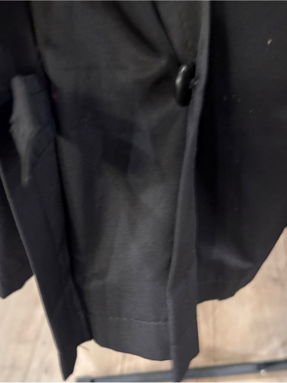 Ralph Lauren Black Double-Breasted Trench with Belt NWOT XXL - Picture 10 of 13